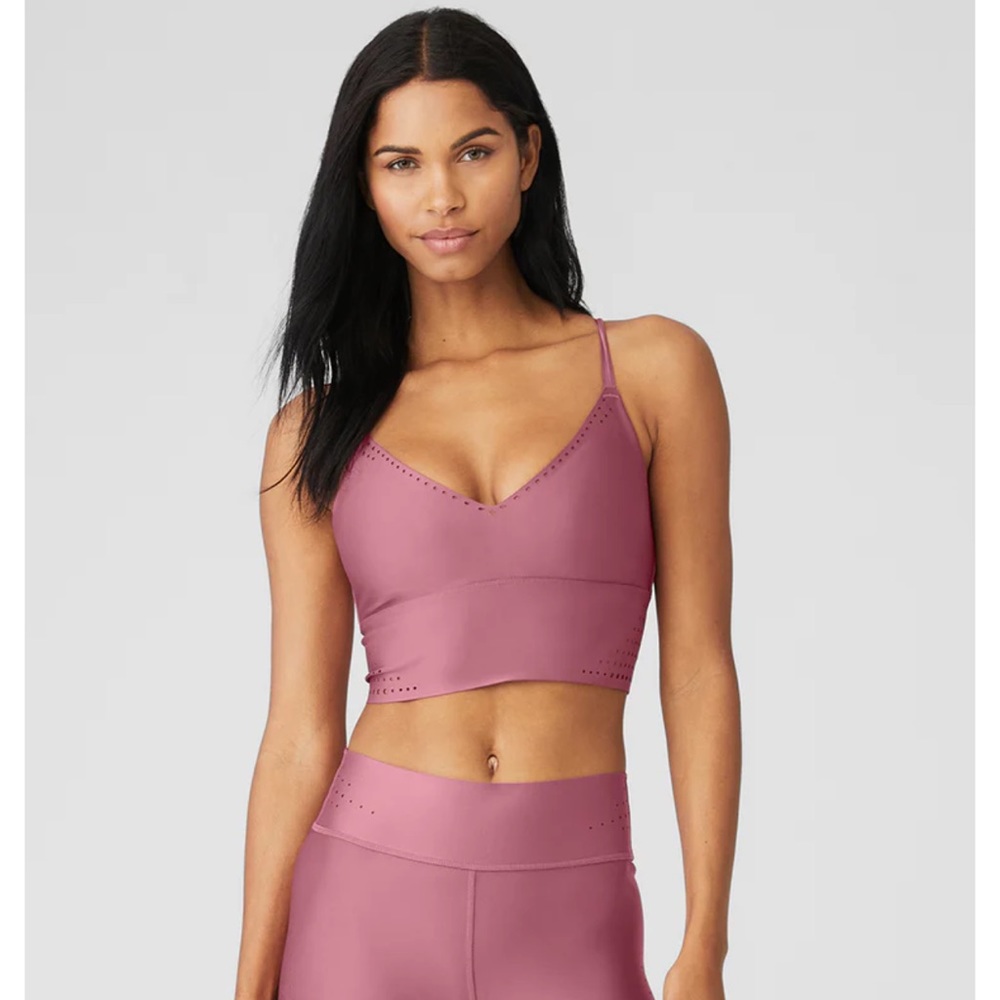 ALO XS Airlift laser cut speedy bra tank/ XS 7/8 Airlift leggings
